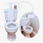 urinal attached to toilet