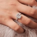 emerald cut moissanite ring