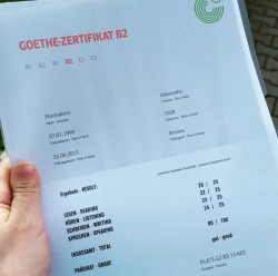 Buy B1 GOETHE-TELC A1 Deutsch ZERTIFIKAT online in Germany