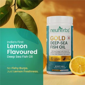 gold deep sea fish oil capsule