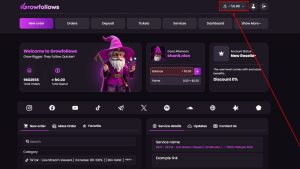 Growfollows Add Funds 