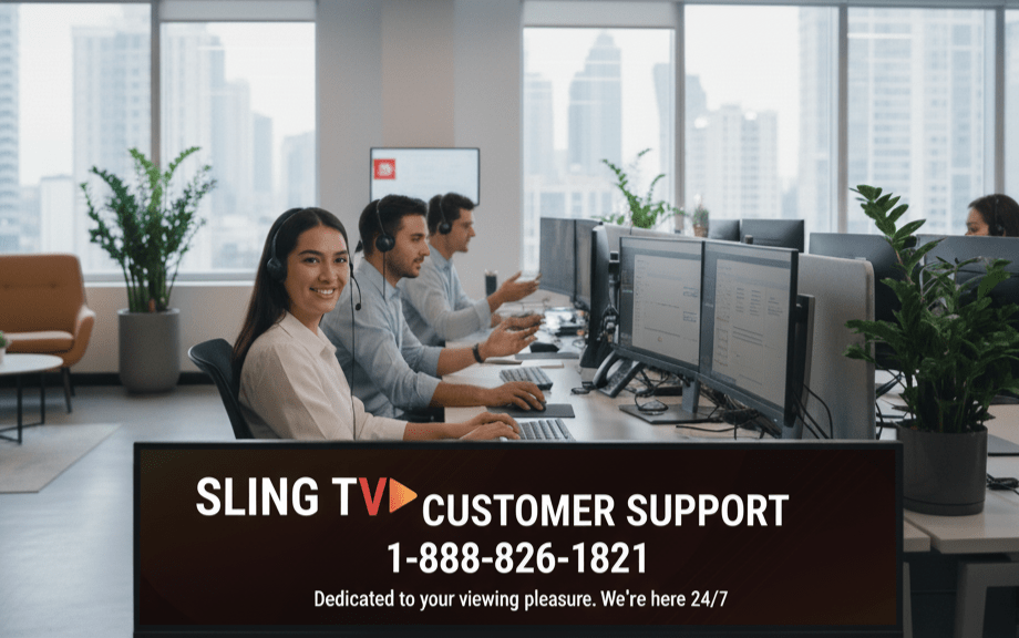 Sling TV Customer Support Phone Number 1-888-826-1821 – Quick Help for Billing, Streaming & Account Issues
