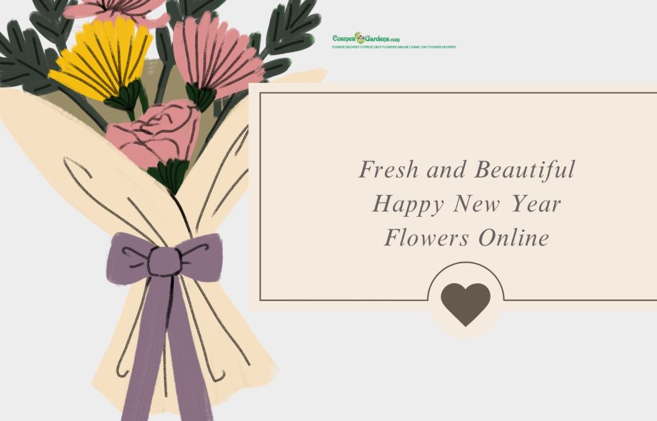 beautiful happy new year flowers