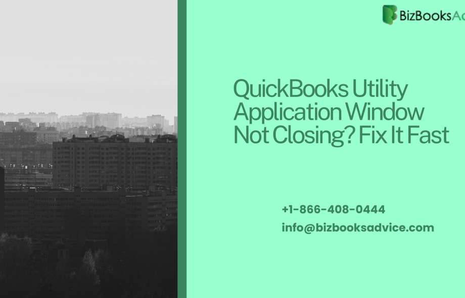 QuickBooks Utility Application pop-up
