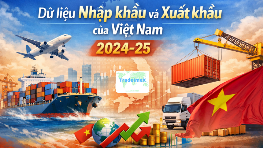 Dữ liệu Nhập khẩu và xuất khẩu của Việt Nam 2024-25